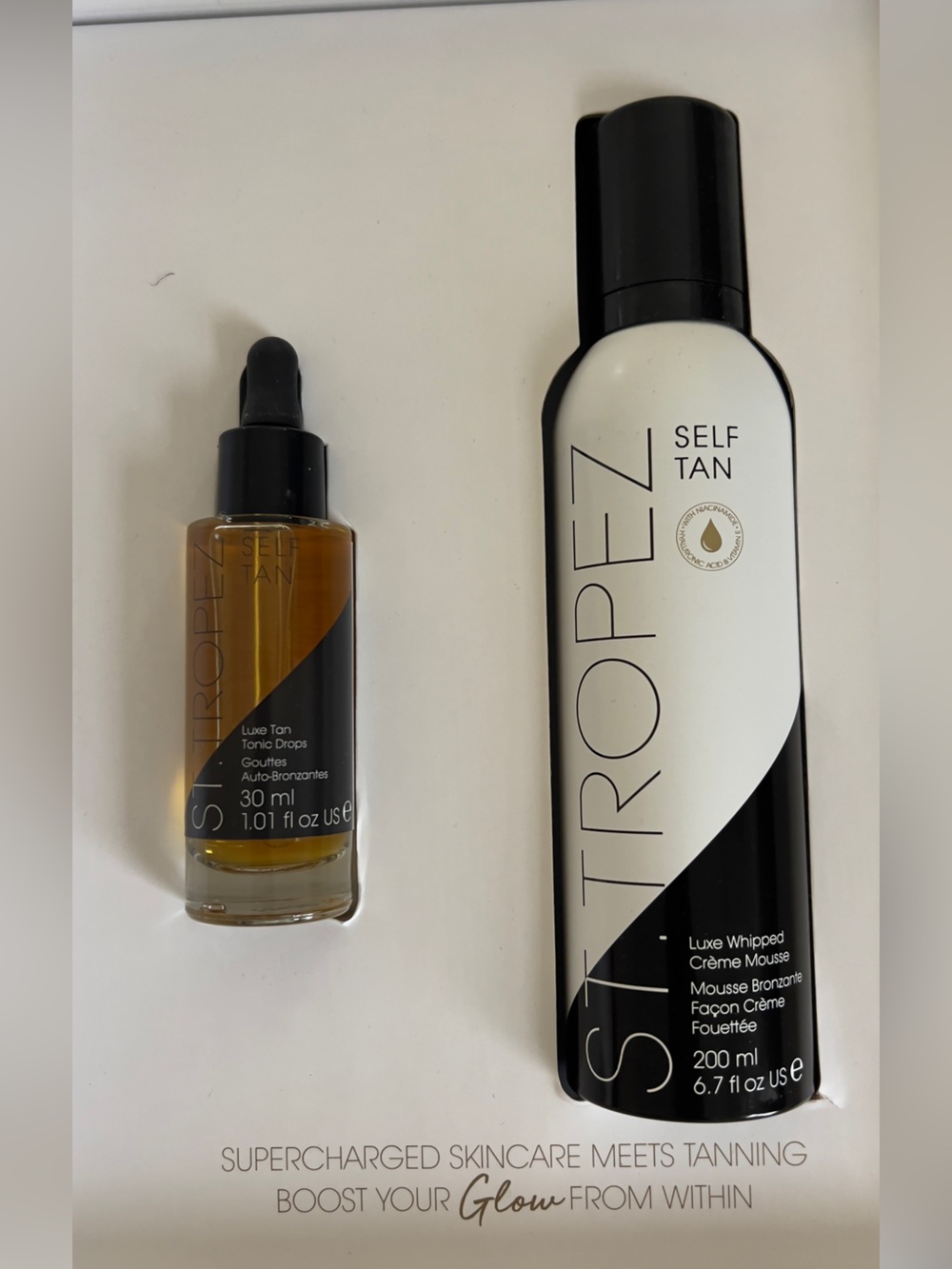 St. Tropez Self Tan Mousse & Luxe Tan Tonic Drops - new in box